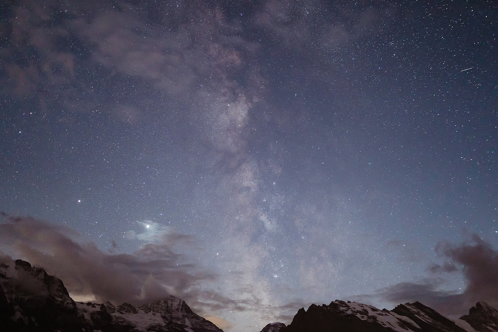hochzeitsreportage mürren schweiz milky way